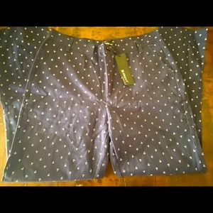 Men’s size 34 Navy anchor chino pants by Allegra K-NWT